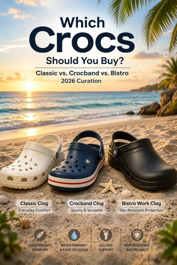 Which Crocs Should You Buy? Classic vs. Crocband vs. Bistro Compared (2026 Curation)